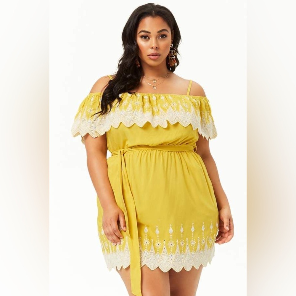 Forever 21 Plus Size Embroidered Dress